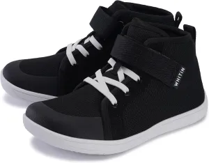 WHITIN Kids/Toddler Wide Barefoot Shoes | Girls/Boys Classic High Top Sneakers | Wide Foot Freedom | Natural Growth