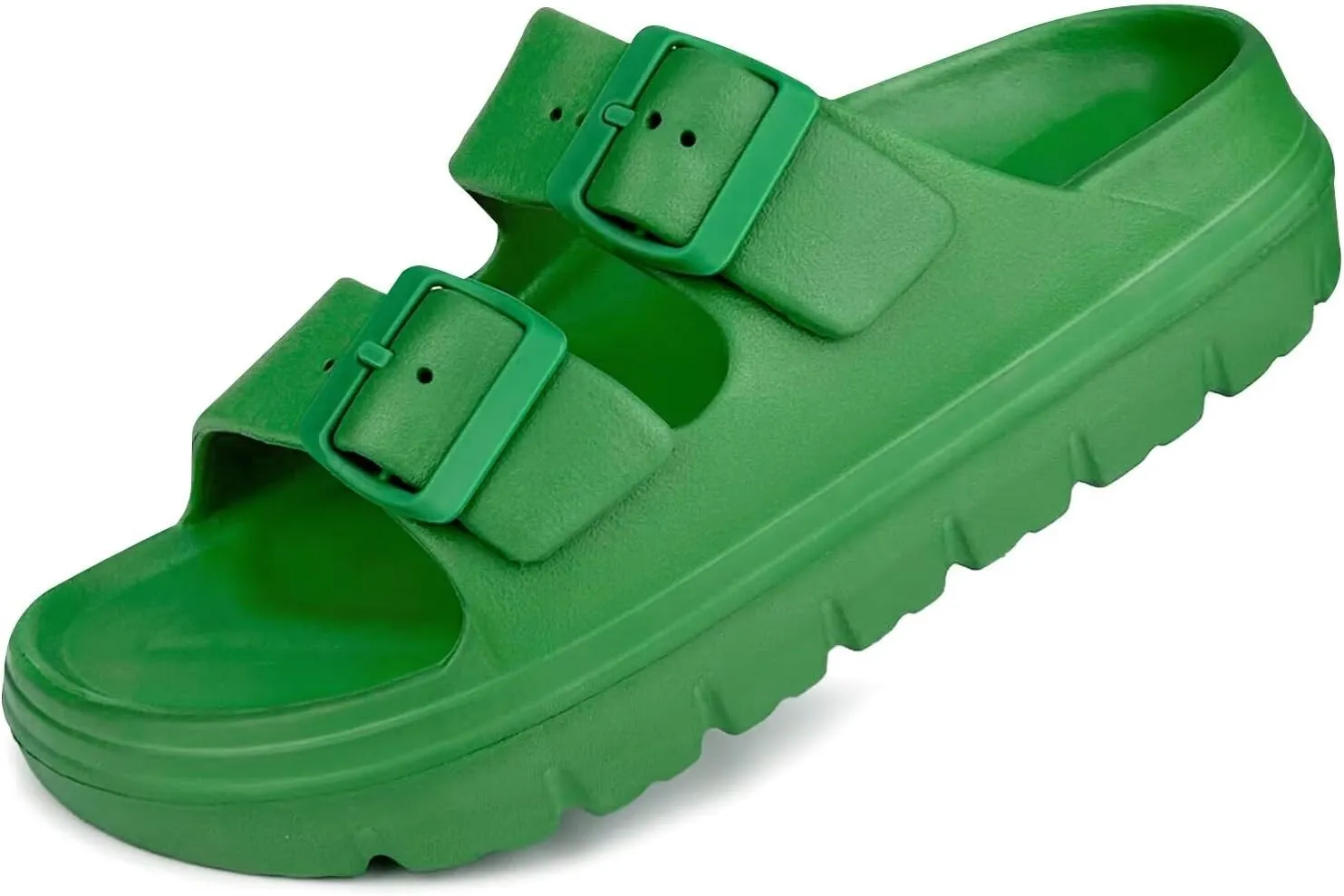 Women Platform Sandals with Arch Support, Adjusetable Buckles Chunky Eva Slides for Woman, Comfortable Lightweight Summer Sandal for Beach,Walking,Sandalias de Plataforma Para Mujer