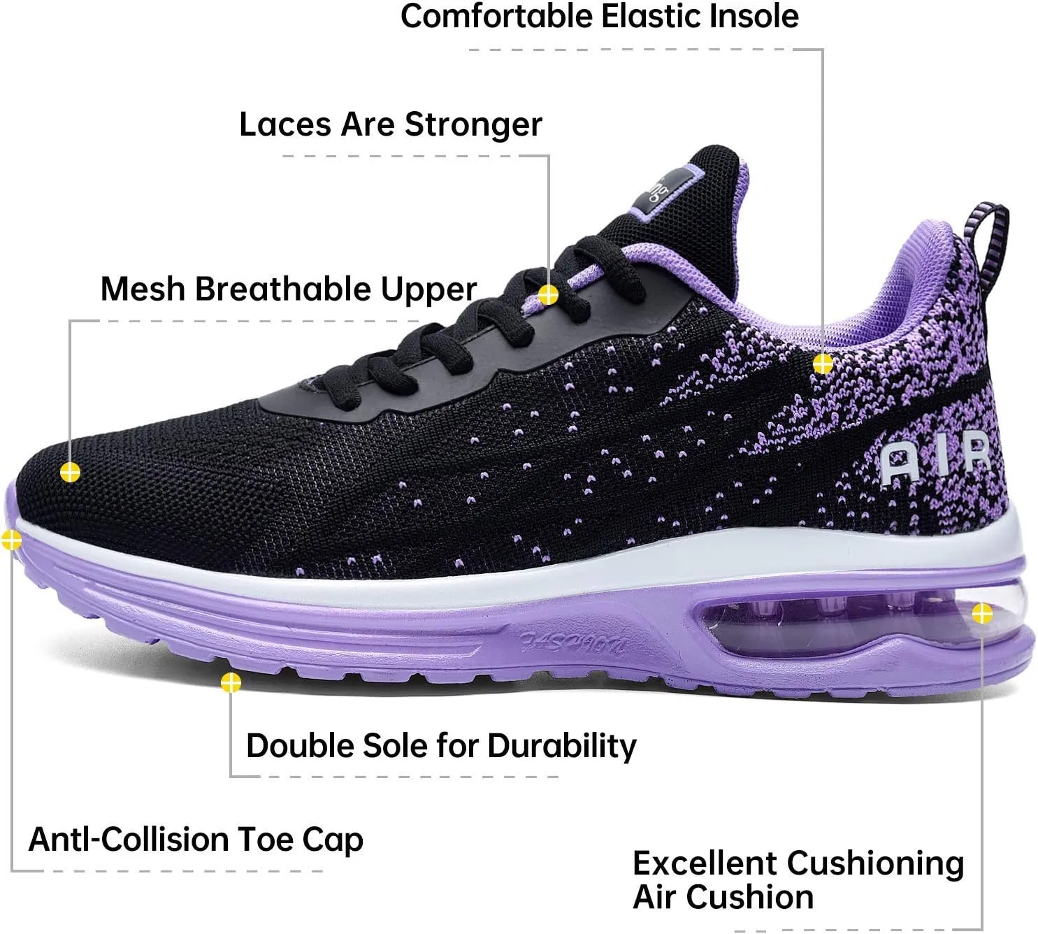 Women's Air Athletic Tennis Running Sneakers Lightweight Sport Gym Jogging Breathable Fashion Walking Shoes(US 5.5-10)
