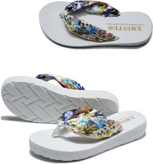 Women's Arch Support Flip Flops Comfort Yoga Flops Thick Bottom Cushioned Padded Sandals Beach Pool Flip Flops Sandals