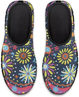 Women’s Canvas Shoes Low Top Fashion Sneakers Slip on Walking Shoe（Black Sole）