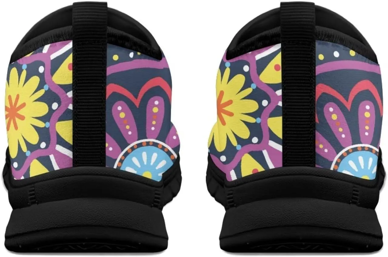 Women’s Canvas Shoes Low Top Fashion Sneakers Slip on Walking Shoe（Black Sole）