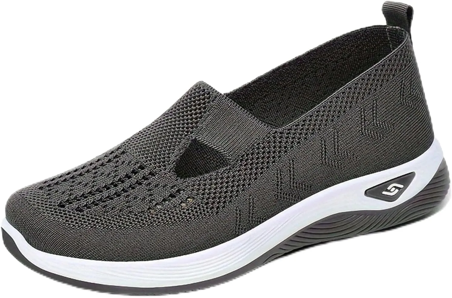 Women's Comfortable Breathable Knitted Sneakers, Knitted Breathable Sneakers, Slip-On Sneakers for Women, Casual Mesh Shoes, Orthopedic Walking Shoes