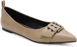 Womens Flat Shoes Pointed Toe Flats Slip-On Shoes Buckle Design Flats Comfortable Casual Dressy Shoes