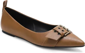 Womens Flat Shoes Pointed Toe Flats Slip-On Shoes Buckle Design Flats Comfortable Casual Dressy Shoes