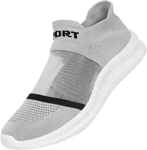 Women's Mesh Cutout Lightweight Sock Sneakers, Casual Breathable Walking Shoes Stylish Comfortable Slip-on Platform Loafers