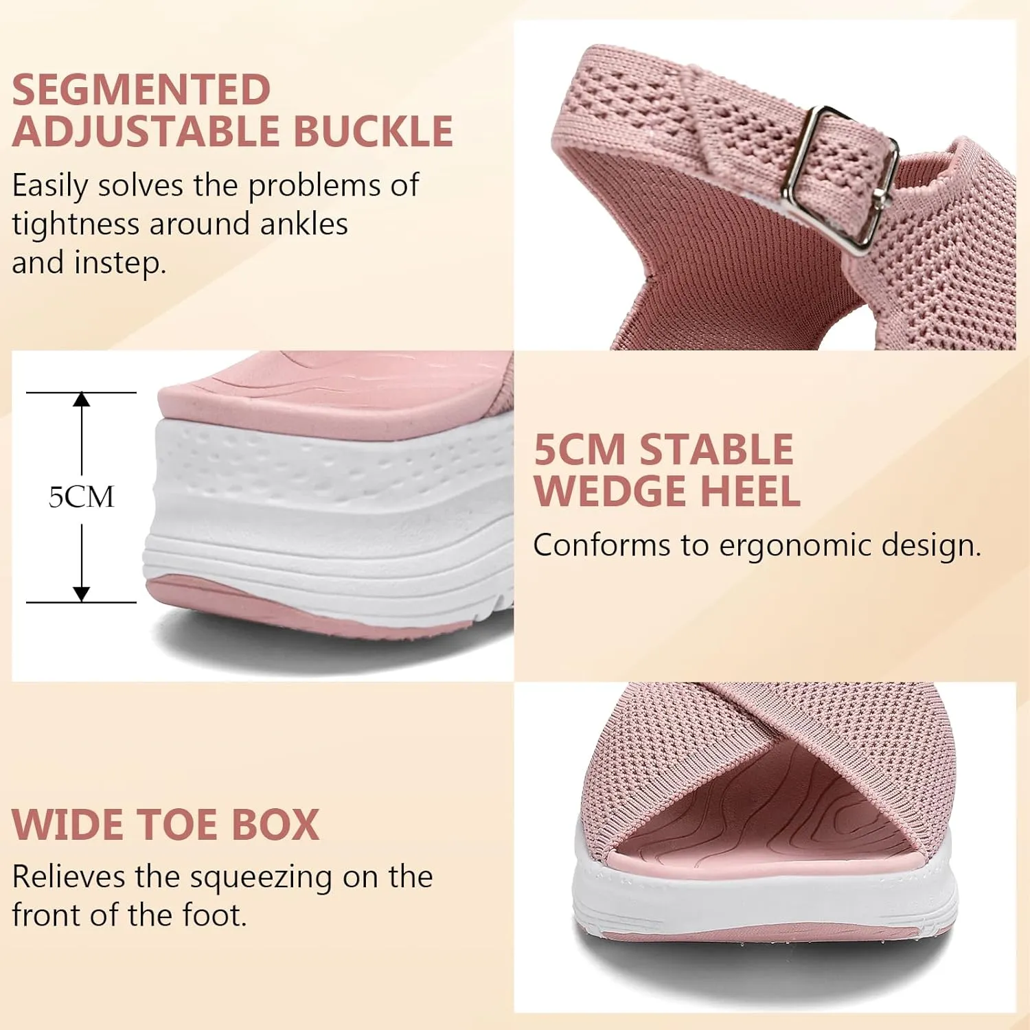 Womens Orthopedic Sandals Ladies Recovery Sport Outdoor Adjustable Strap Sandals with Comfortable Plantar Fasciitis Arch Support