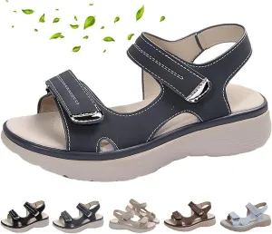 Women's Orthopedic Sport Sandals with Soft Cushion Foam Summer Comfortable Walking Sandal Dressy Arch Support Wide Fit Back Strap