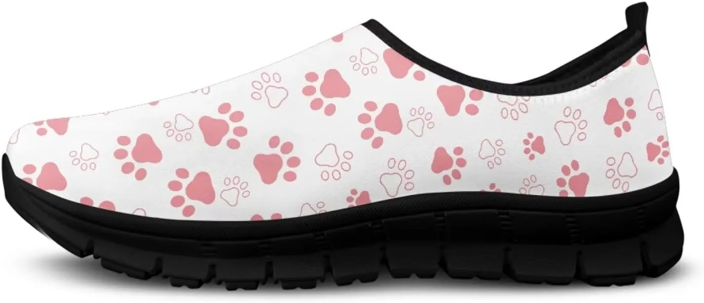 Women's Slip on Sneakers Casual Shoes Loafers Non Slip Breathable Comfortable Walking Sneakers Gifts for Women Girls Black Sole Size 5.5-11.5