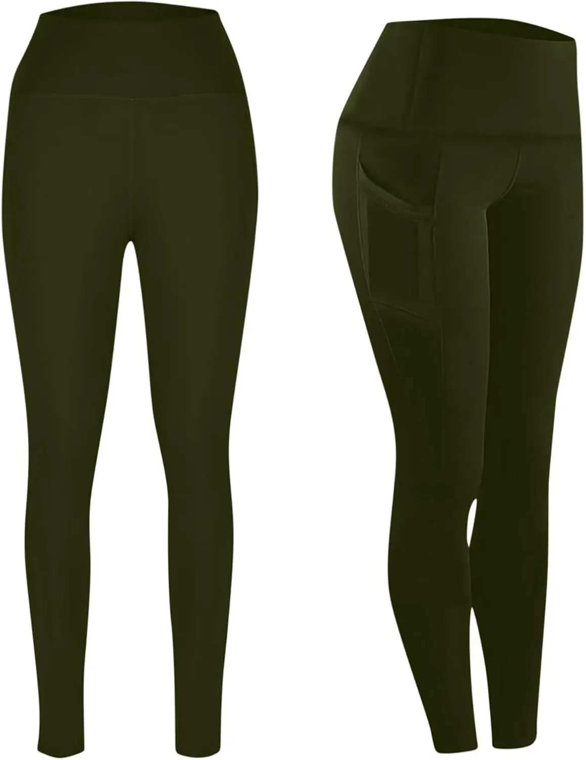 Women's Workout Leggings | High Waisted Compression Gym Tummy Control Athletic Yoga Pants with Pockets