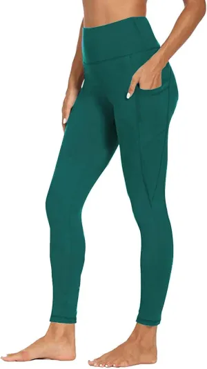 Women's Workout Leggings | High Waisted Compression Gym Tummy Control Athletic Yoga Pants with Pockets