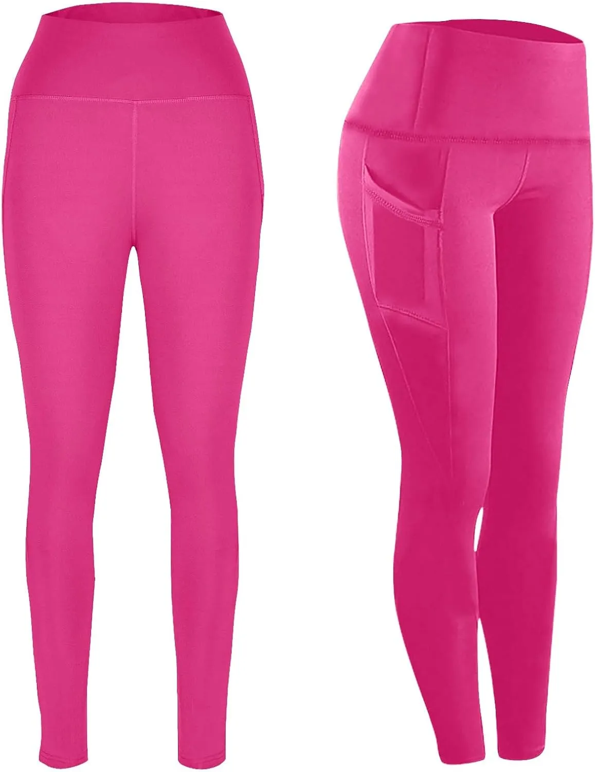 Women's Workout Leggings | High Waisted Compression Gym Tummy Control Athletic Yoga Pants with Pockets