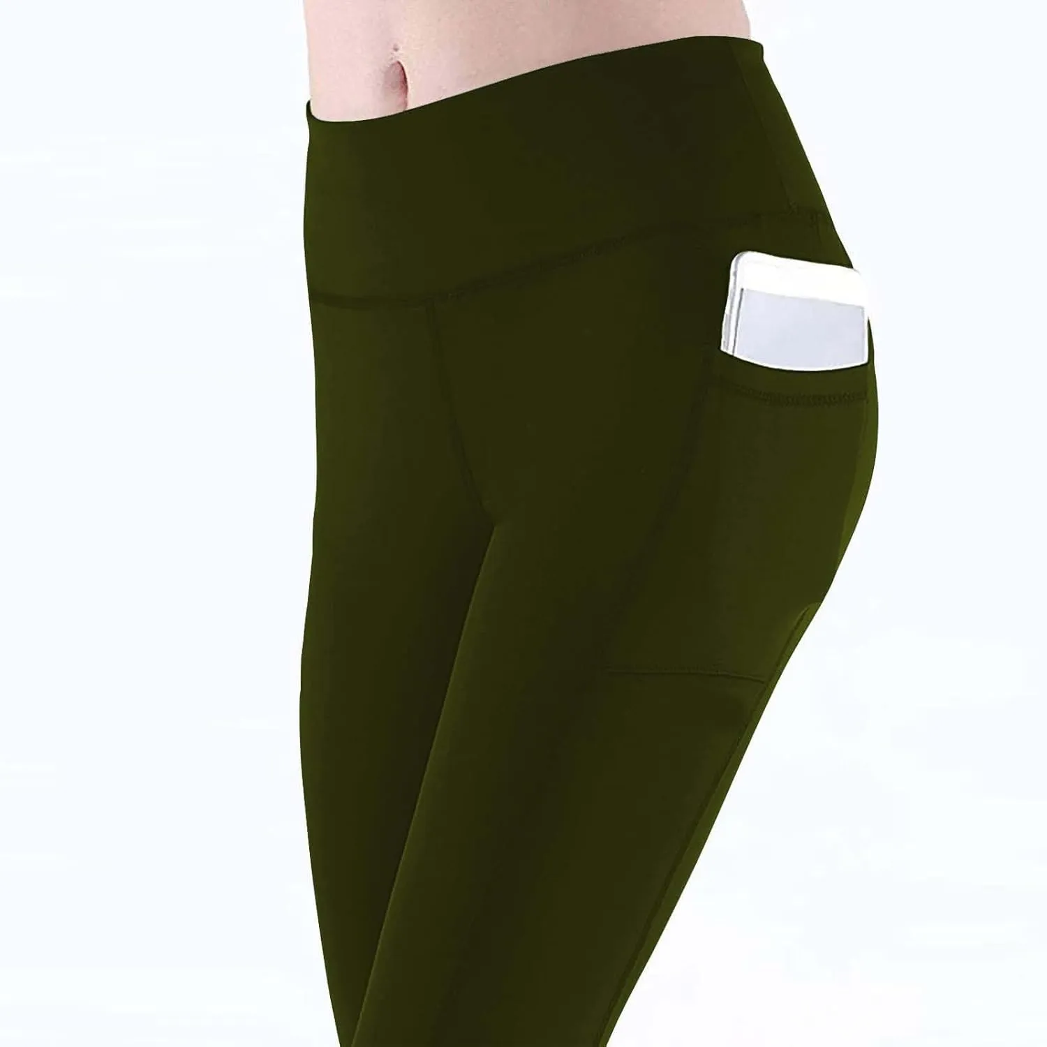Women's Workout Leggings | High Waisted Compression Gym Tummy Control Athletic Yoga Pants with Pockets