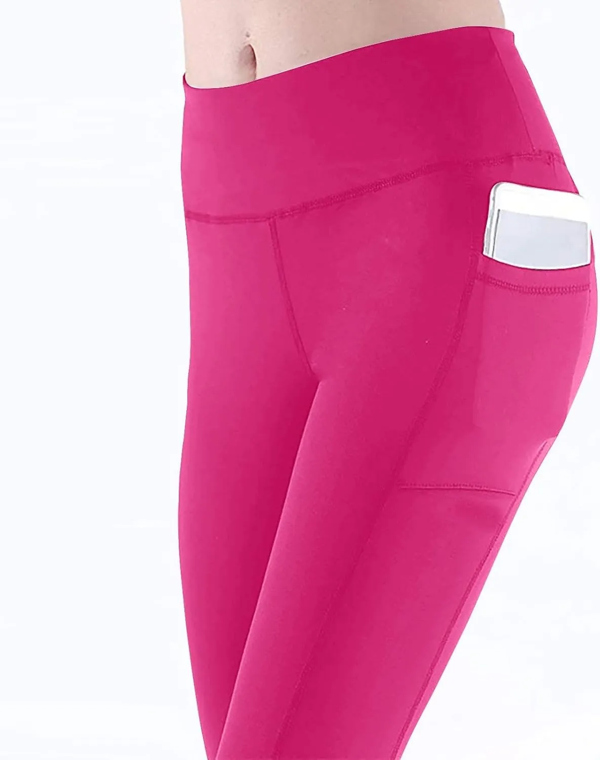 Women's Workout Leggings | High Waisted Compression Gym Tummy Control Athletic Yoga Pants with Pockets