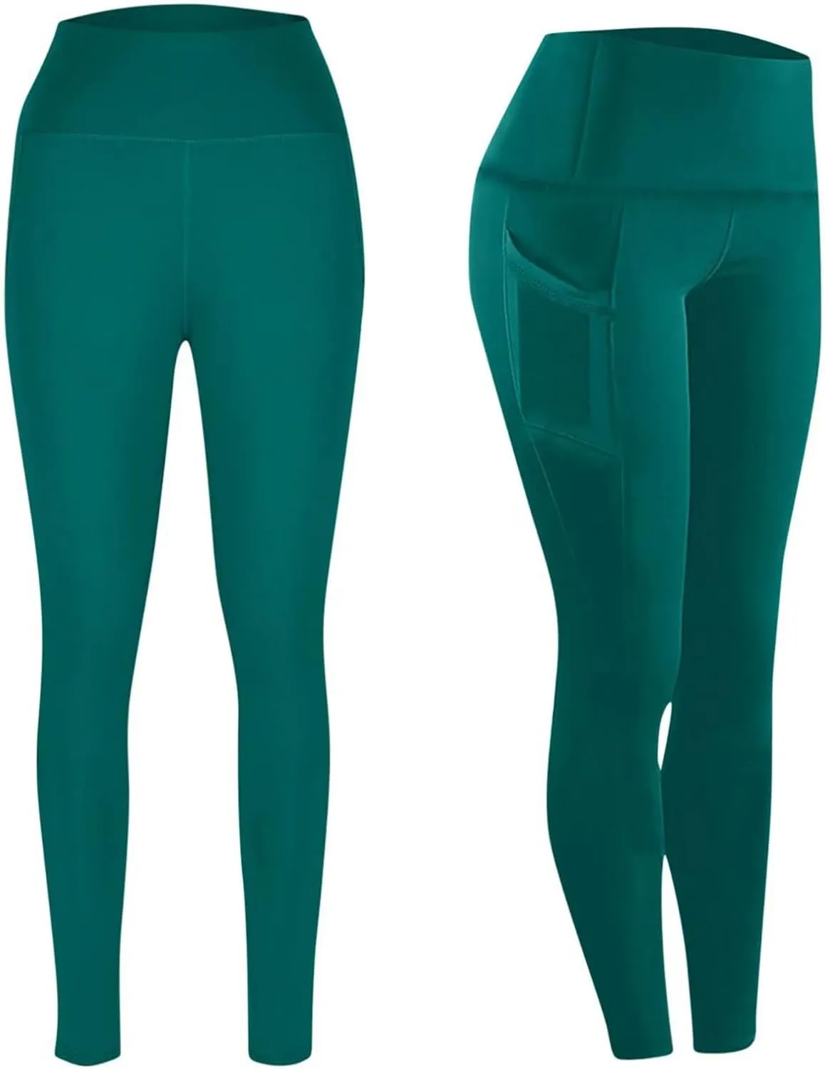 Women's Workout Leggings | High Waisted Compression Gym Tummy Control Athletic Yoga Pants with Pockets
