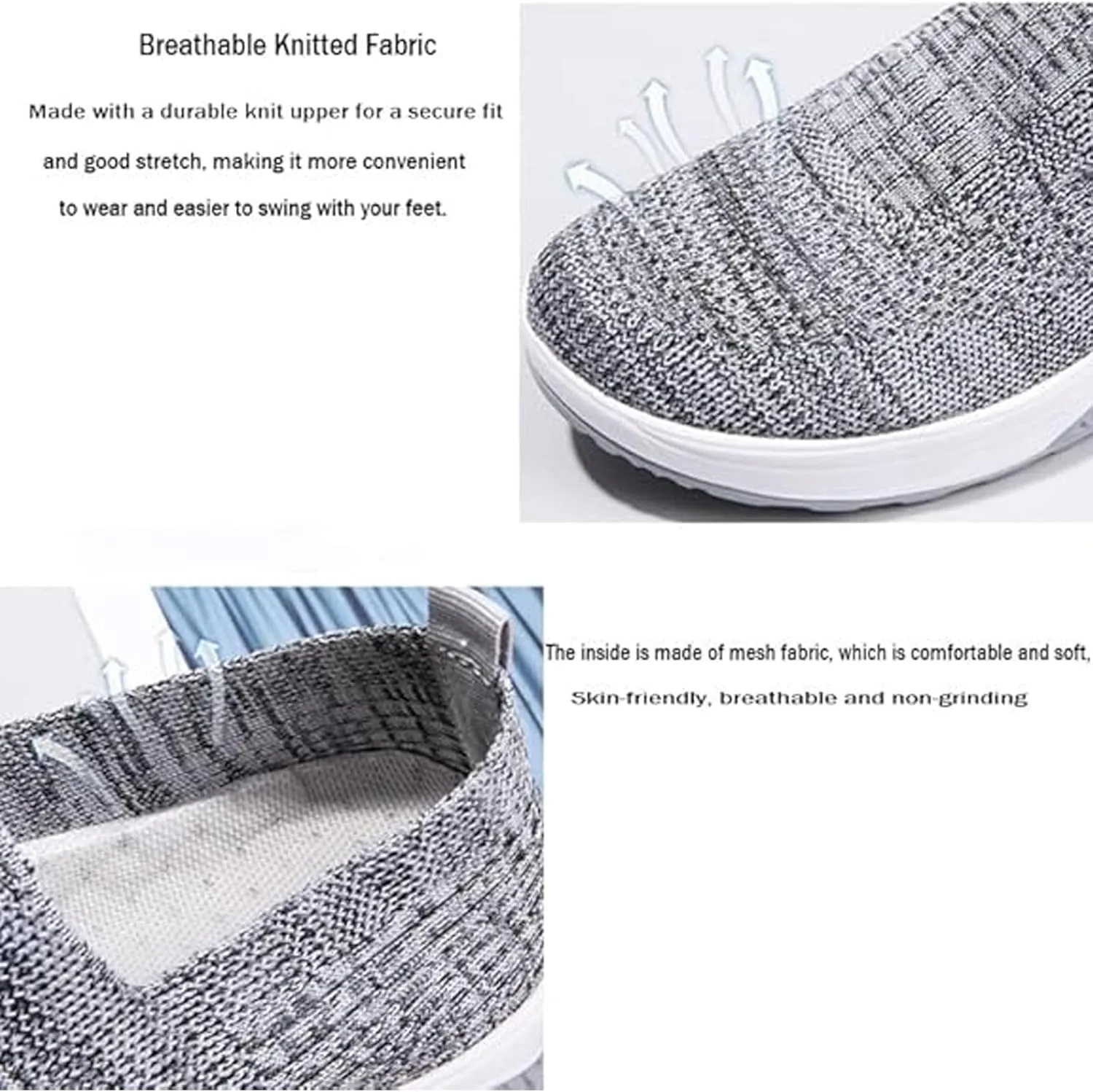 Womens Woven Orthopedic Shoes Walking Comfortable Breathable Non Slip Work Soft Women Shoe on Arch Support for Plantar Fasciitis Women's Sneakers