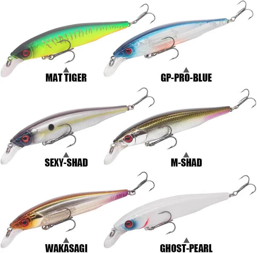 XFISHMAN Jerkbait Kit - Minnow Lure - Suspending - Bass, Smallmouth Bass, Walleye, Largemouth Bass - 1 Piece