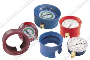 YELLOW JACKET 49190 Protective Gauge Boots Set, 3-1/8" Size