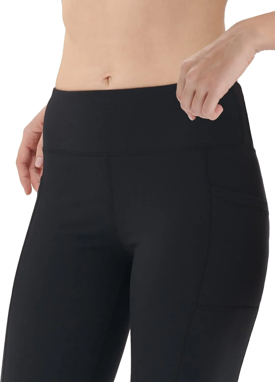 Zeronic Women Yoga Dress Pants Stretchy Bootcut High Waist Straightleg Workout Office Slacks with Pockets Bootleg Flare Pants